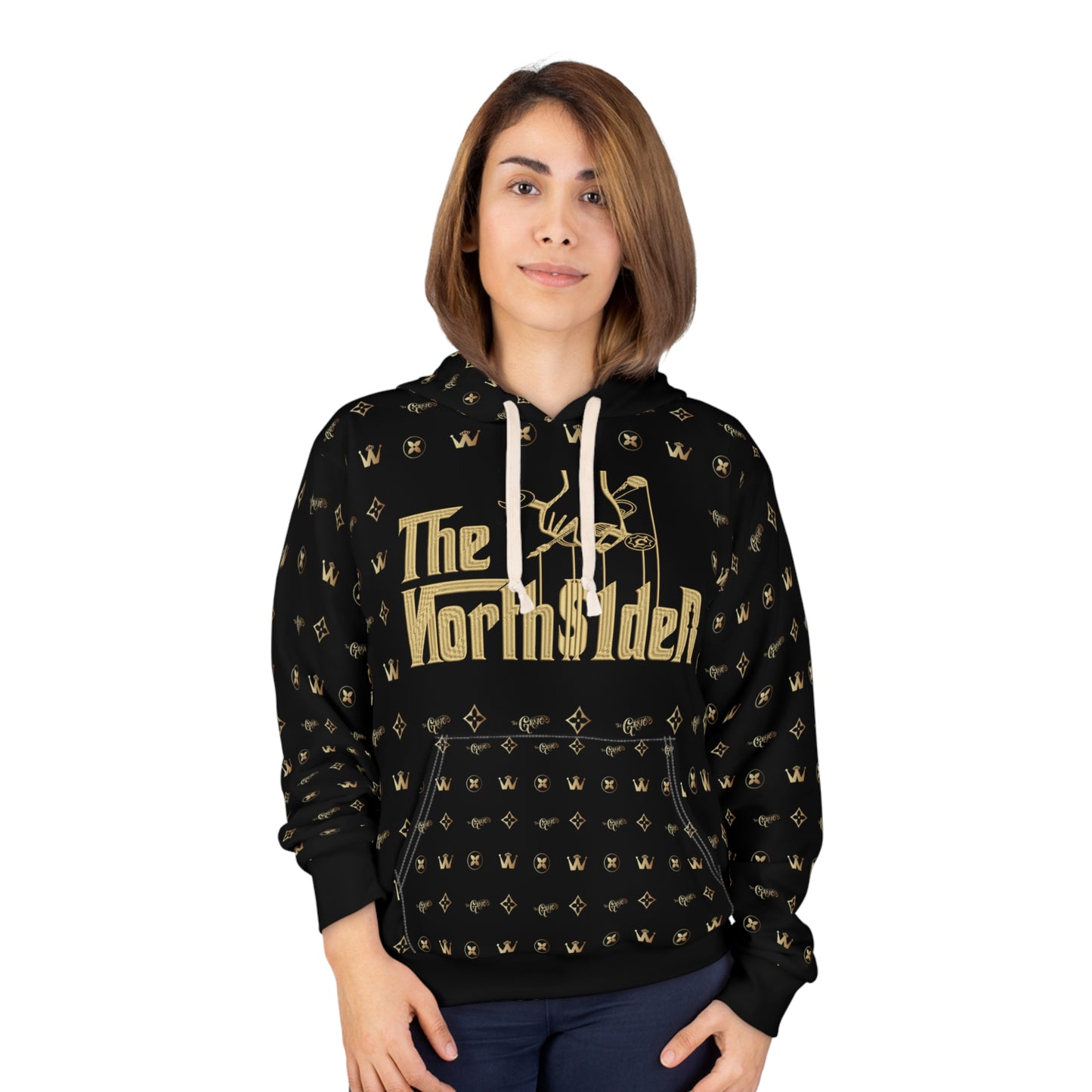 The NORTH$1DER Grid Hoodie (Embroidery Print)